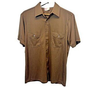 Vintage 70s Sears‎ Kings Road Shirt Mens Size Large Disco Rockabilly Polo Retro